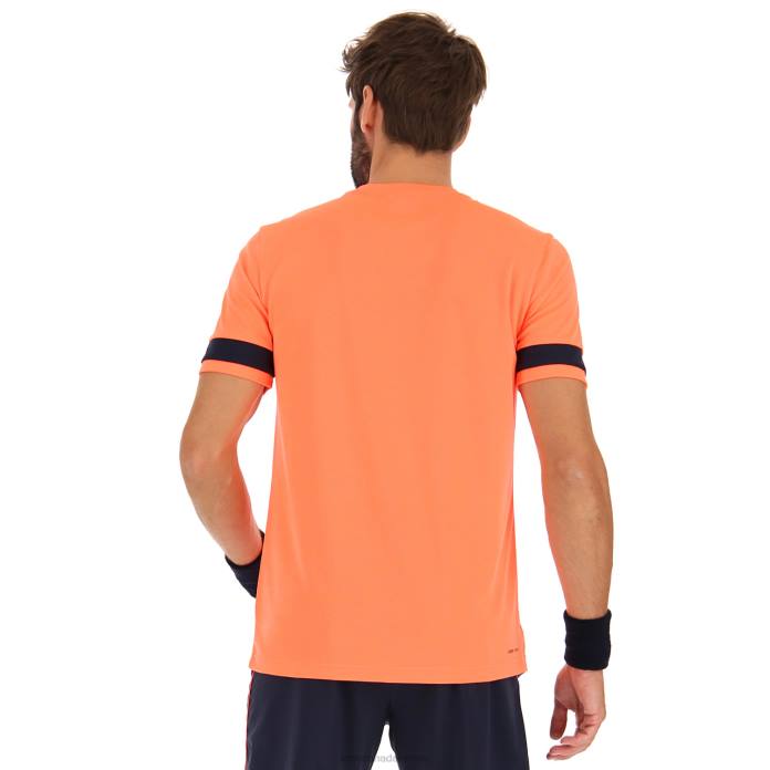 SUPERRAPIDA V TEE CORAL FLUO Lotto Man Apparel 0Z6F501