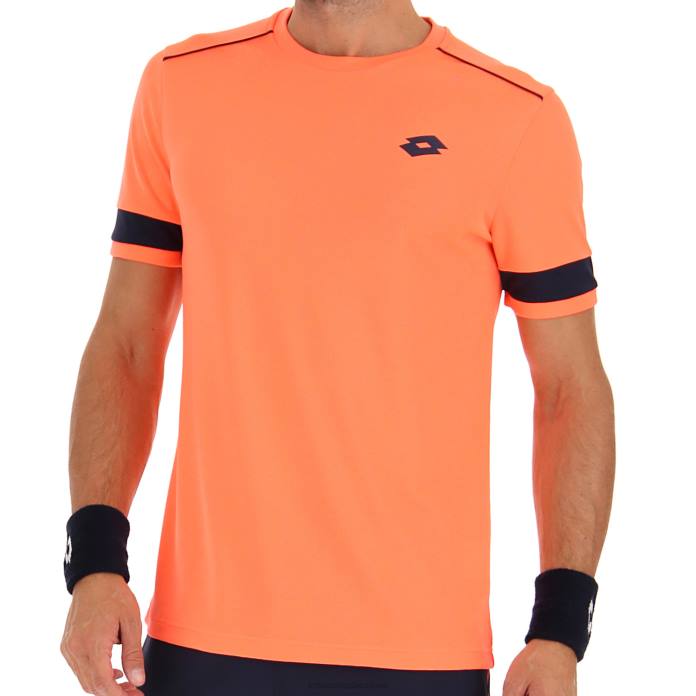 SUPERRAPIDA V TEE CORAL FLUO Lotto Man Apparel 0Z6F501