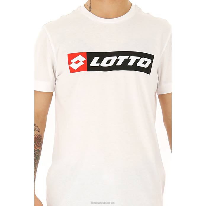 TEE LOGO BRIGHT WHITE Lotto Man Apparel 0Z6F429