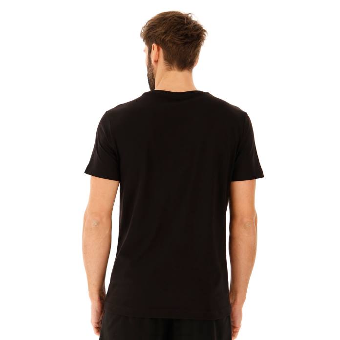 TEE LOGO JS ALL BLACK Lotto Man Apparel 0Z6F431