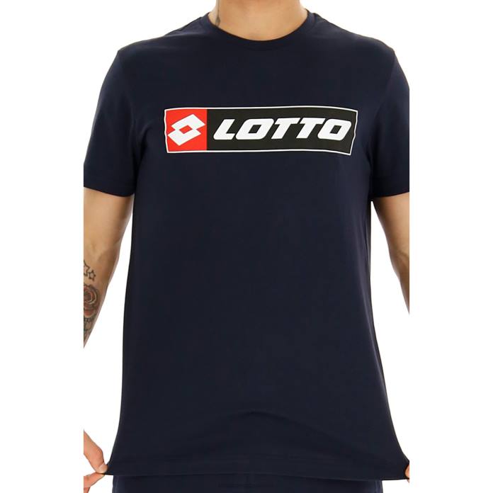 TEE LOGO JS NAVY BLUE Lotto Man Apparel 0Z6F430