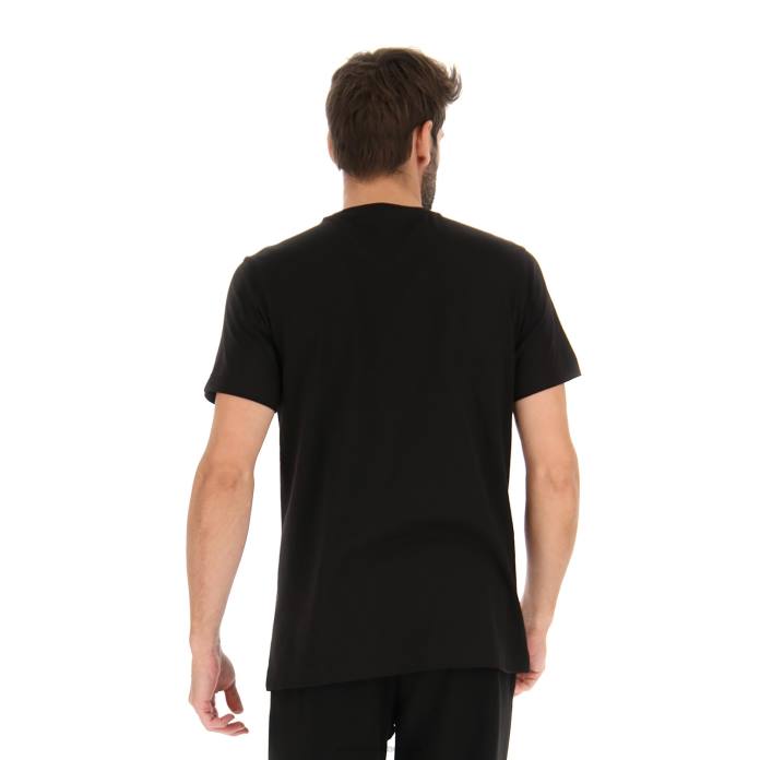 TEE LOSANGA VI ALL BLACK Lotto Man Apparel 0Z6F445