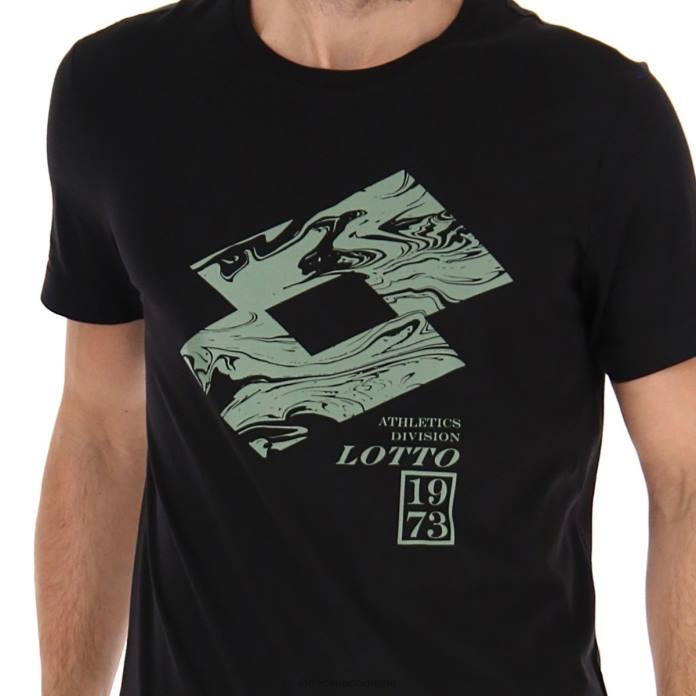 TEE LOSANGA V ALL BLACK Lotto Man Apparel 0Z6F422
