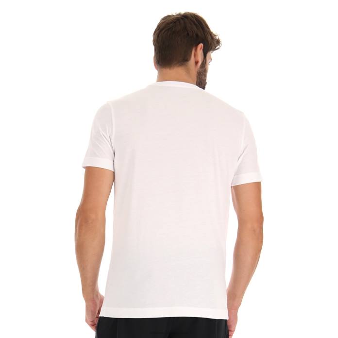 TEE LOSANGA V BRIGHT WHITE Lotto Man Apparel 0Z6F420