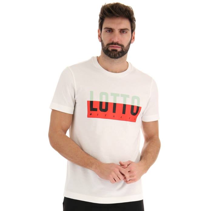 TEE PRISMA IV JS BRIGHT WHITE Lotto Man Apparel 0Z6F437