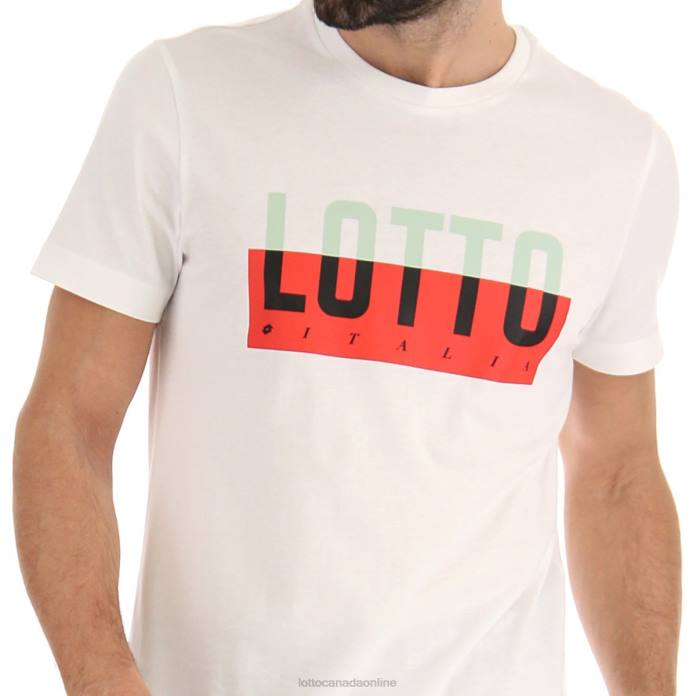 TEE PRISMA IV JS BRIGHT WHITE Lotto Man Apparel 0Z6F437