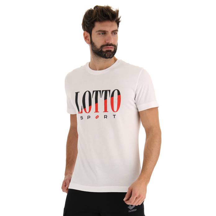 TEE SUPRA VI BRIGHT WHITE Lotto Man Apparel 0Z6F451
