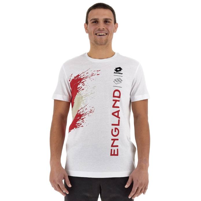 TEE WC22 ENGLAND 1 BRIGHT WHITE Lotto Man Apparel 0Z6F454