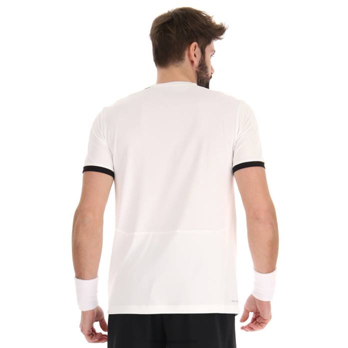 TOP IV TEE 1 BRIGHT WHITE/ALL BLACK Lotto Man Apparel 0Z6F491