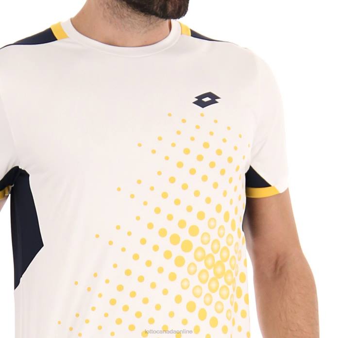 TOP IV TEE 1 BRIGHT WHITE/NAVY BLUE Lotto Man Apparel 0Z6F492