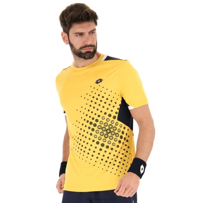 TOP IV TEE 1 SAFFRON/NAVY BLUE Lotto Man Apparel 0Z6F493