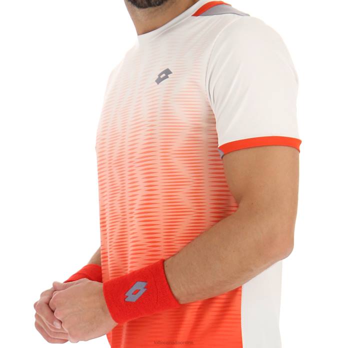 TOP IV TEE 2 RED POPPY/BRIGHT WHITE Lotto Man Apparel 0Z6F490