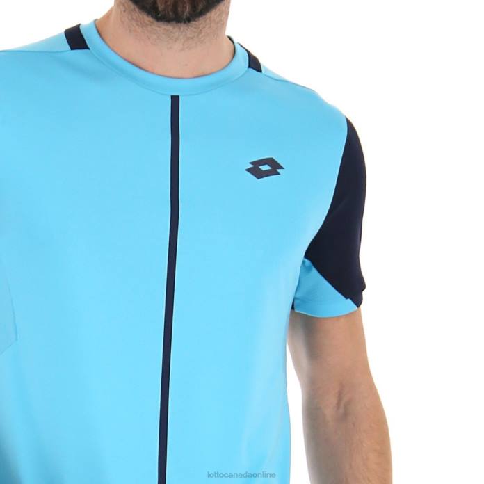 TOP IV TEE BLUE ATOLL/NAVY BLUE Lotto Man Apparel 0Z6F495