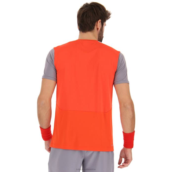 TOP IV TEE RED POPPY/QUICKSILVER Lotto Man Apparel 0Z6F520