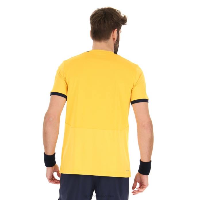 TOP IV TEE SAFFRON/NAVY BLUE Lotto Man Apparel 0Z6F496
