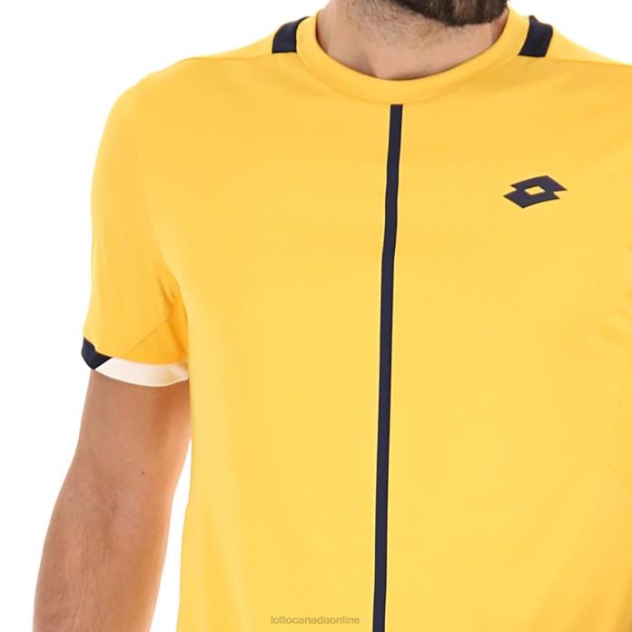 TOP IV TEE SAFFRON/NAVY BLUE Lotto Man Apparel 0Z6F496