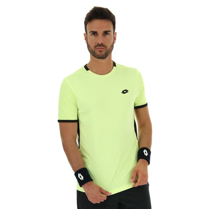 TOP TEN III TEE PL YELLOW NEON Lotto Man Apparel 0Z6F511