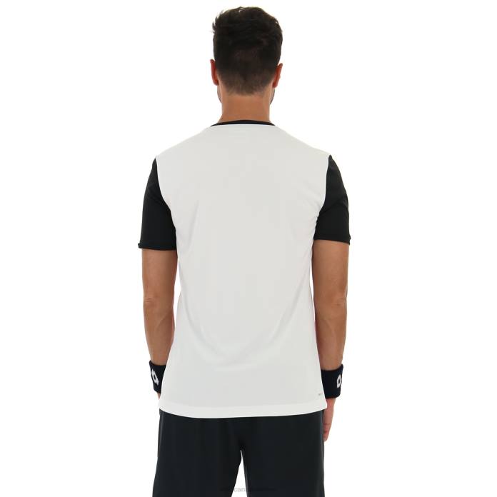 TOP TEN III TEE PRT1 PL BRIGHT WHITE/ALL BLACK Lotto Man Apparel 0Z6F516