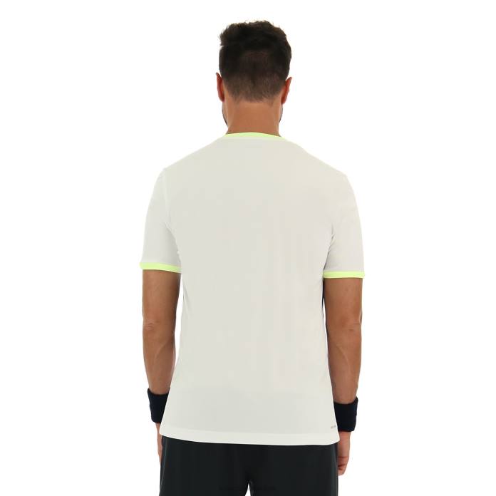 TOP TEN III TEE PRT2 PL BRIGHT WHITE Lotto Man Apparel 0Z6F517