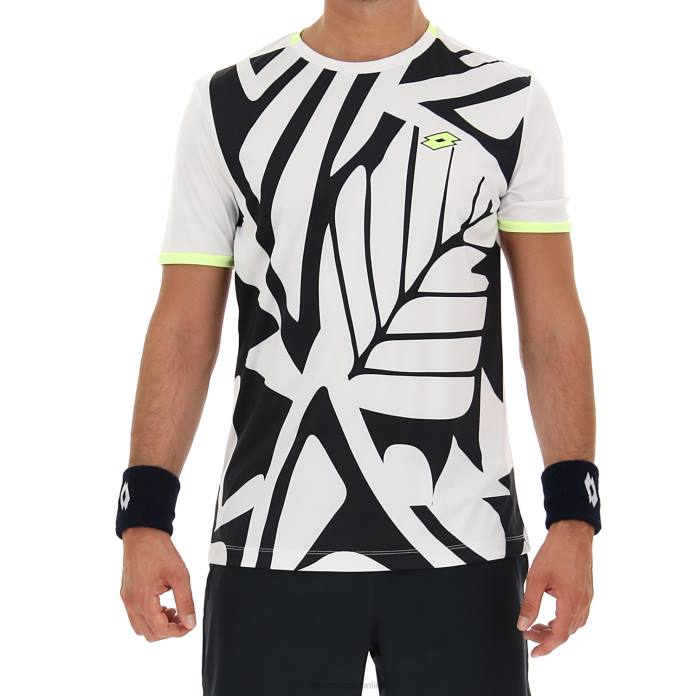 TOP TEN III TEE PRT2 PL BRIGHT WHITE Lotto Man Apparel 0Z6F517