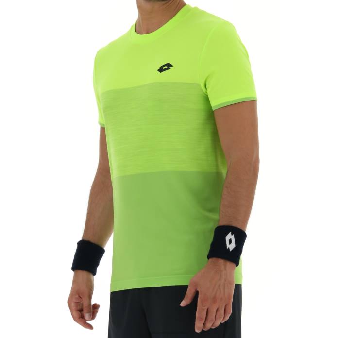 TOP TEN III TEE SML YELLOW NEON Lotto Man Apparel 0Z6F513