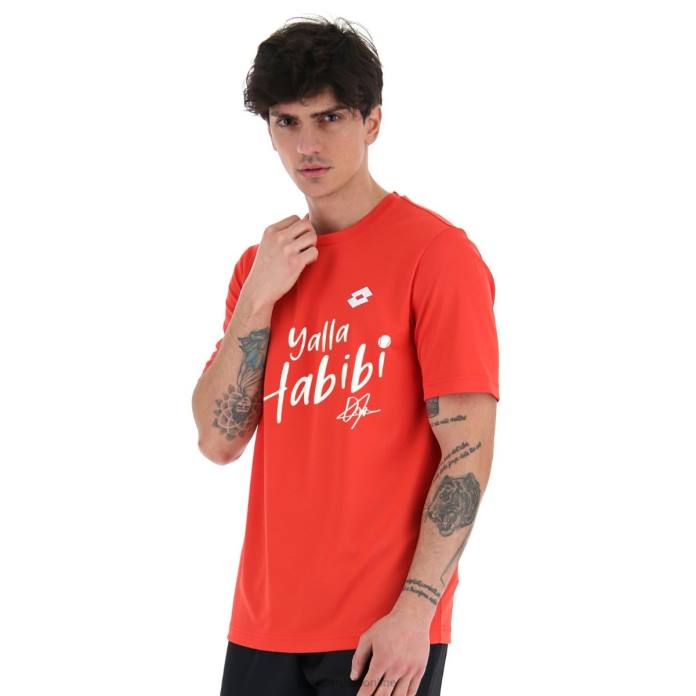 YALLA HABIBI JABEUR M TEE RED SPORTS Lotto Man Apparel 0Z6F441