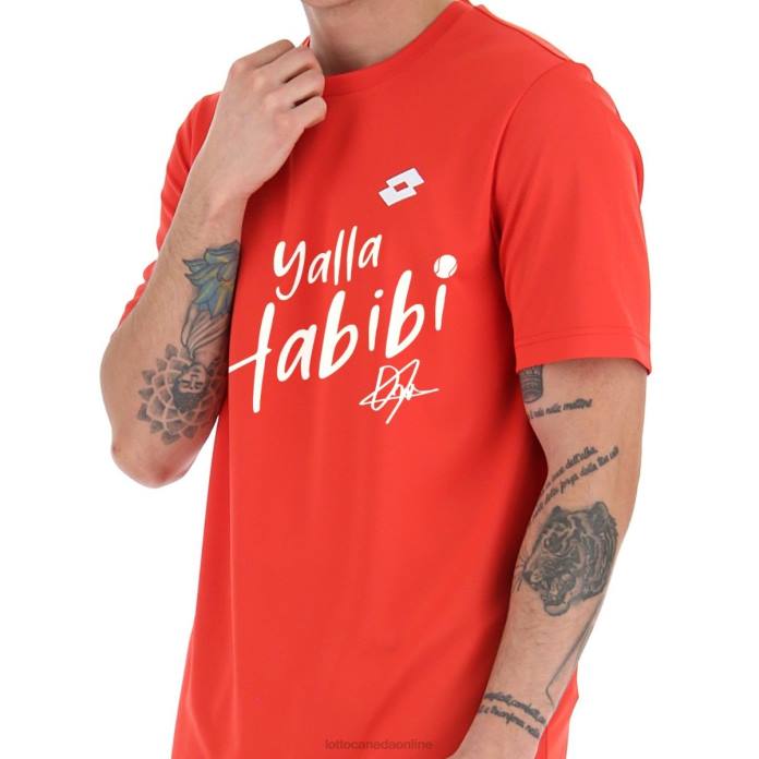 YALLA HABIBI JABEUR M TEE RED SPORTS Lotto Man Apparel 0Z6F441