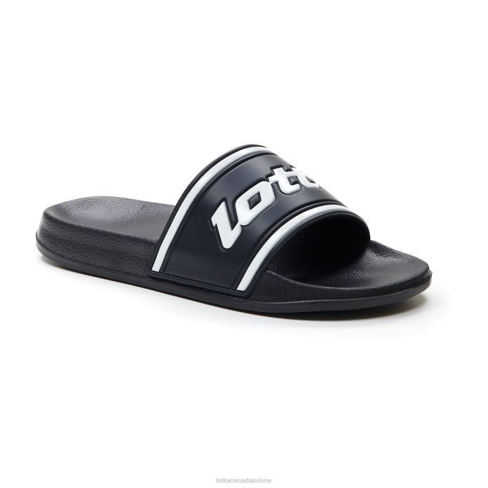 MIDWAY IV SLIDE ALL BLACK/ALL WHITE Lotto Man Shoes 0Z6F266
