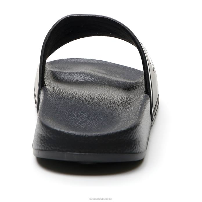 MIDWAY IV SLIDE ALL BLACK/ALL WHITE Lotto Man Shoes 0Z6F266