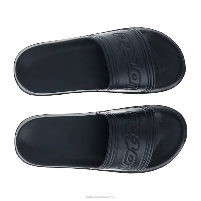 MIDWAY IV SLIDE ALL BLACK Lotto Man Shoes 0Z6F262