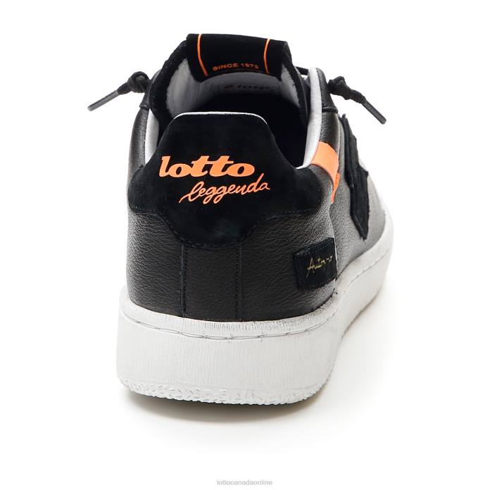 AUTOGRAPH BLOCK ALL BLACK/ORANGE FLUO 2 Lotto Man Shoes 0Z6F28
