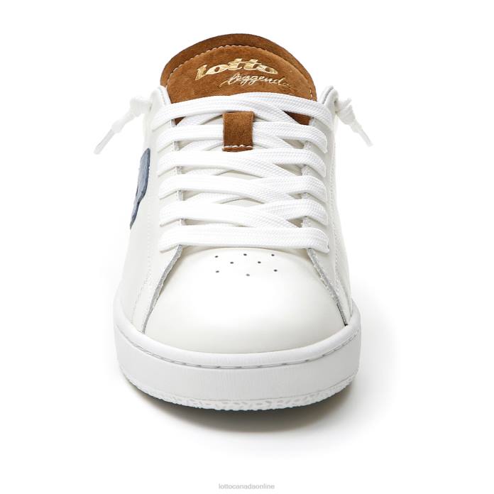 AUTOGRAPH BLOCK WHITE/CITADEL BLUE/RUBBER BROWN Lotto Man Shoes 0Z6F2