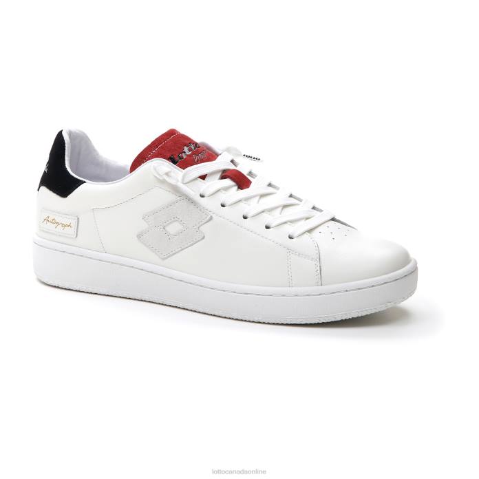 AUTOGRAPH BLOCK WHITE/DRIED TOMATO/ALL BLACK Lotto Man Shoes 0Z6F1