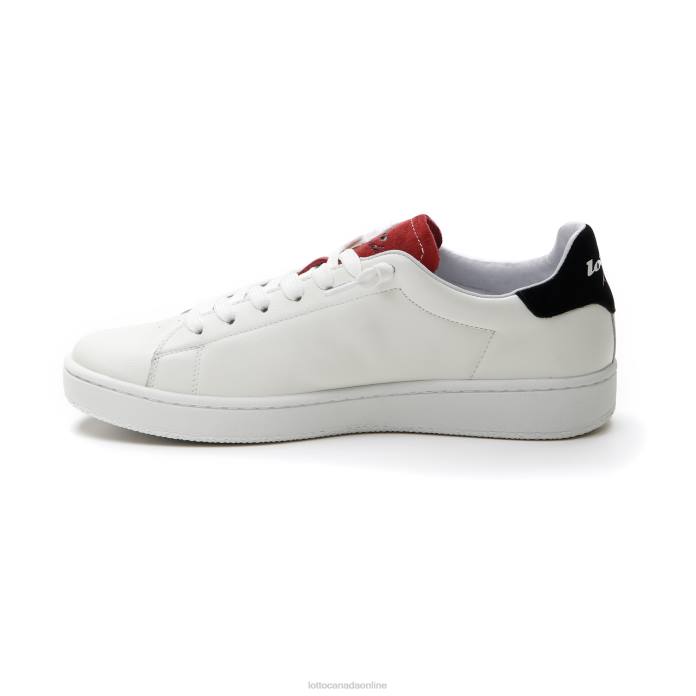 AUTOGRAPH BLOCK WHITE/DRIED TOMATO/ALL BLACK Lotto Man Shoes 0Z6F1