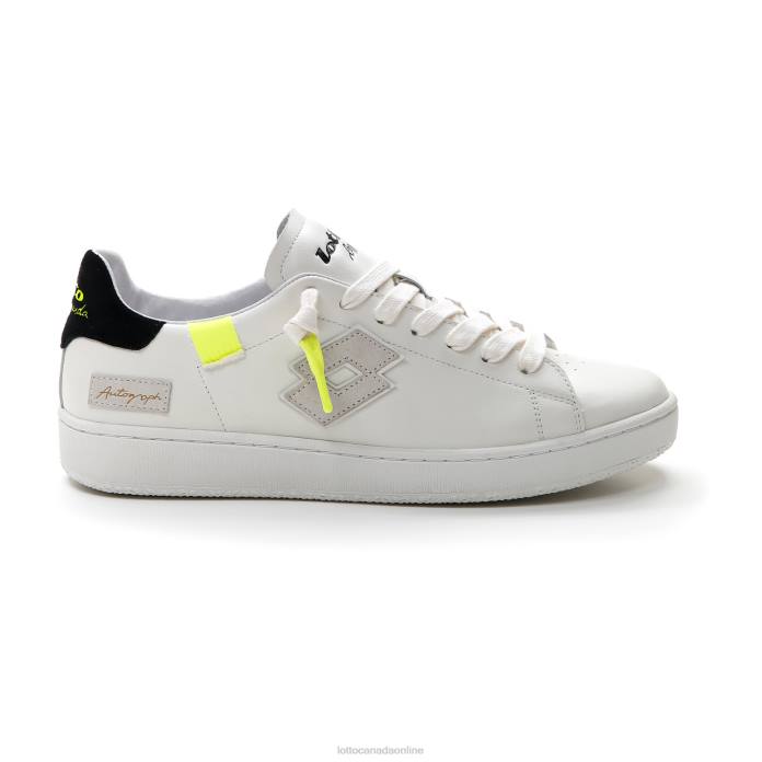 AUTOGRAPH FLUO WHITE/ALL BLACK/SAFETY YELLOW Lotto Man Shoes 0Z6F42