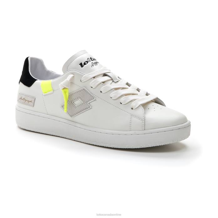 AUTOGRAPH FLUO WHITE/ALL BLACK/SAFETY YELLOW Lotto Man Shoes 0Z6F42