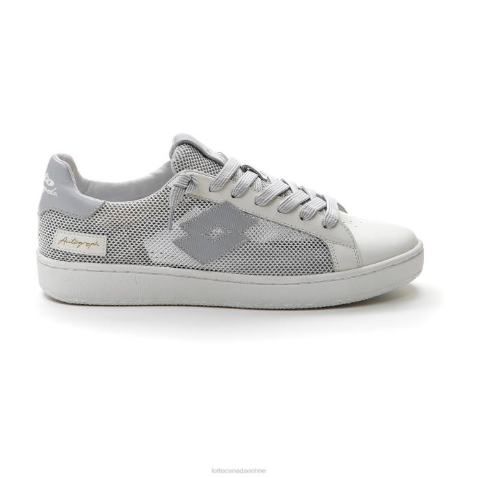 AUTOGRAPH NET WHITE/COOL GRAY 6U Lotto Man Shoes 0Z6F44