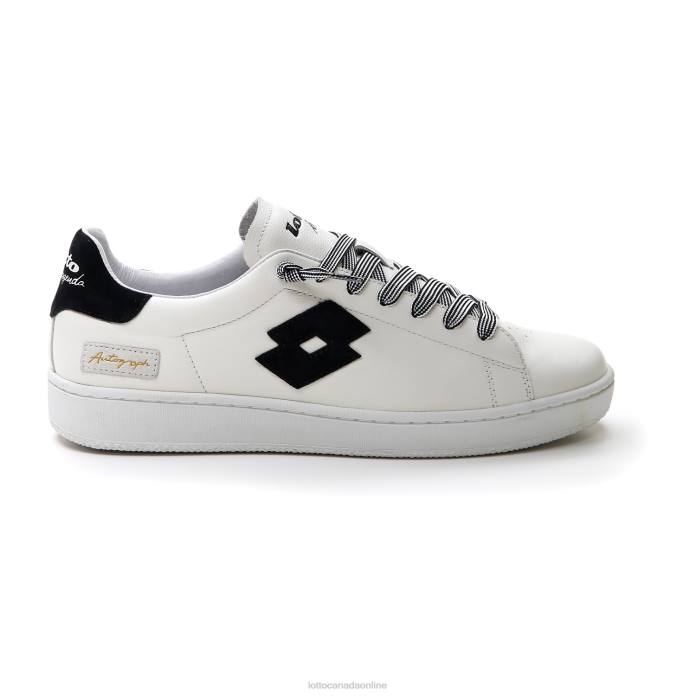AUTOGRAPH WHITE/ALL BLACK Lotto Man Shoes 0Z6F14