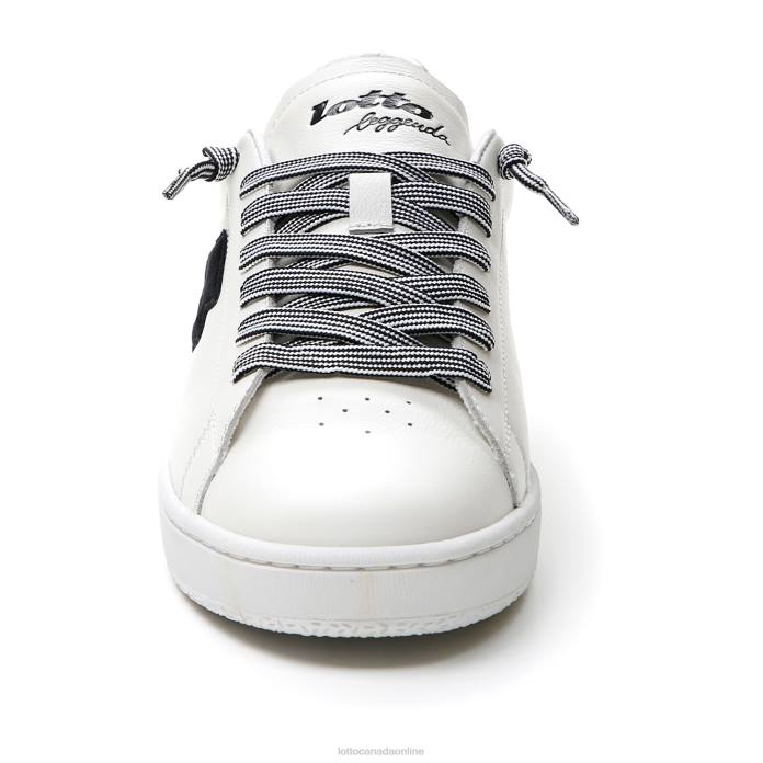 AUTOGRAPH WHITE/ALL BLACK Lotto Man Shoes 0Z6F14