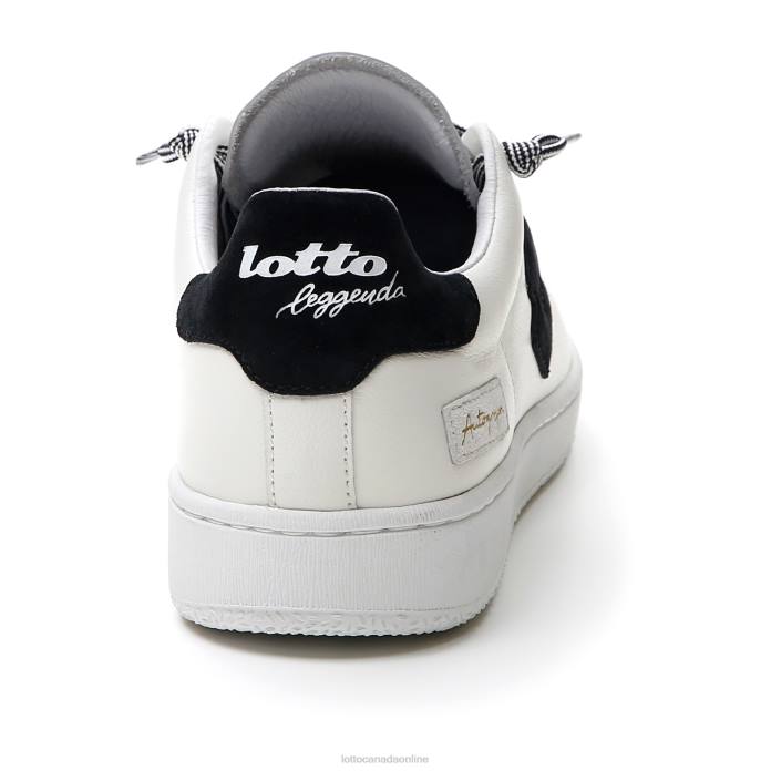 AUTOGRAPH WHITE/ALL BLACK Lotto Man Shoes 0Z6F14