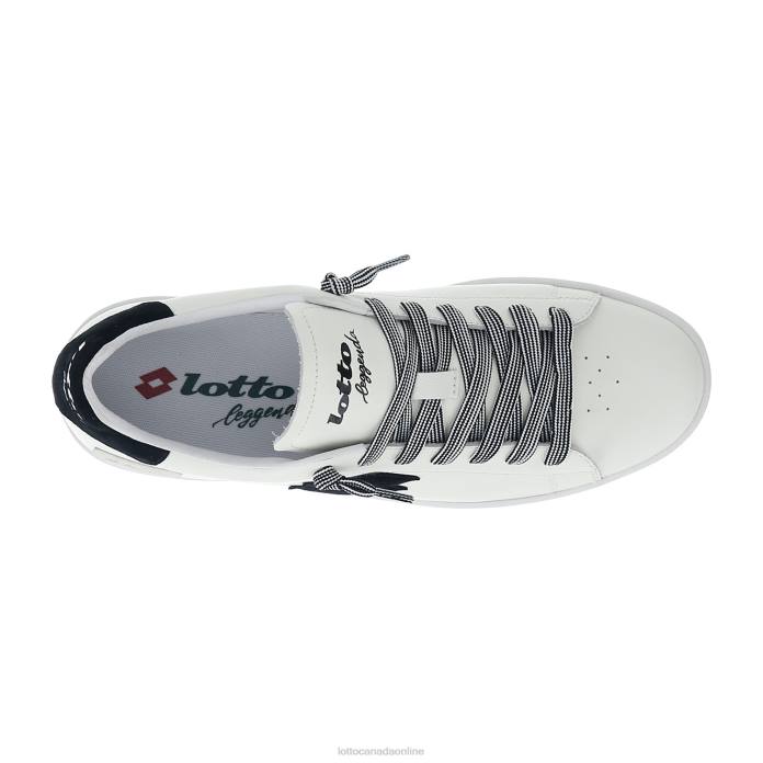 AUTOGRAPH WHITE/ALL BLACK Lotto Man Shoes 0Z6F14