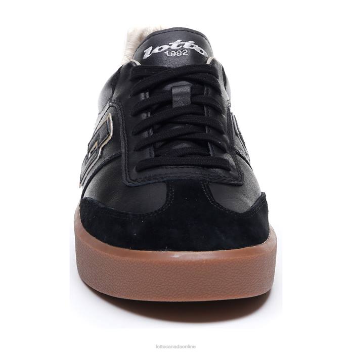 BRASIL SELECT LTH ALL BLACK/LIGHT PLATINO Lotto Man Shoes 0Z6F25