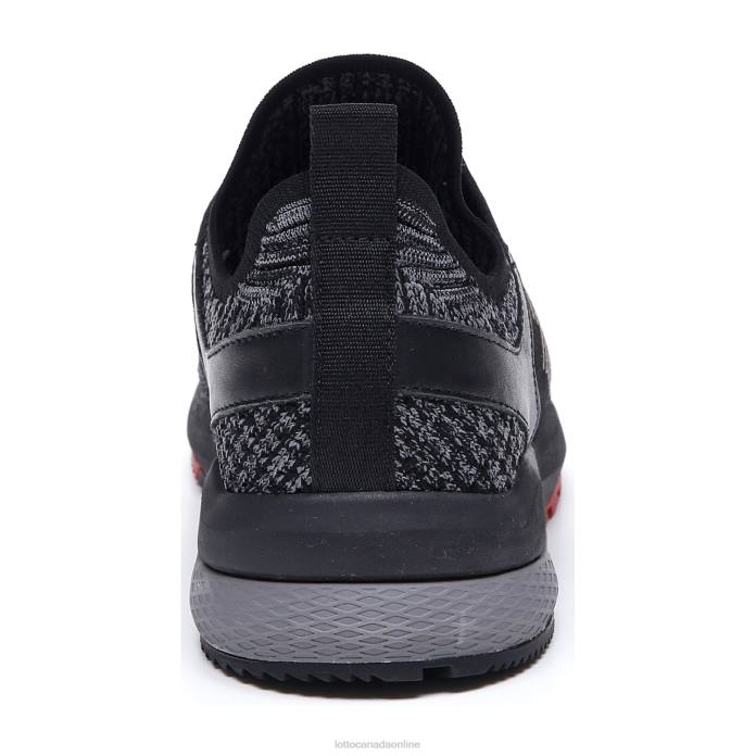 MARATHON KNIT ALL BLACK/LIGHT ASPHALT Lotto Man Shoes 0Z6F49