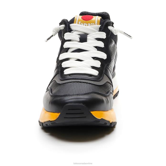 TOKYO GINZA LTH ALL BLACK/MANGO MOJITO Lotto Man Shoes 0Z6F47