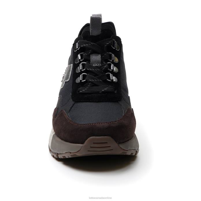 TOKYO SHIBUYA II ALL BLACK/FONDANT BROWN Lotto Man Shoes 0Z6F6