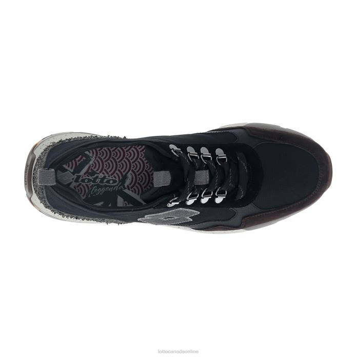 TOKYO SHIBUYA II ALL BLACK/FONDANT BROWN Lotto Man Shoes 0Z6F6