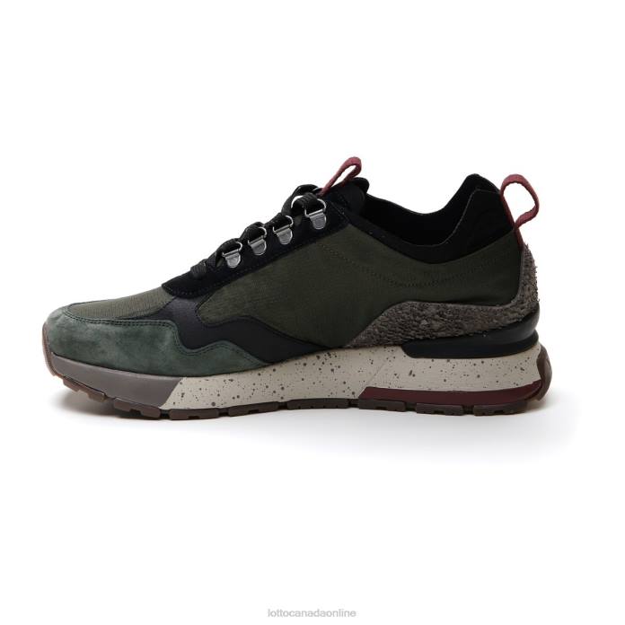 TOKYO SHIBUYA II GRAPE LEAF/ALL BLACK/GREEN RESIN Lotto Man Shoes 0Z6F5