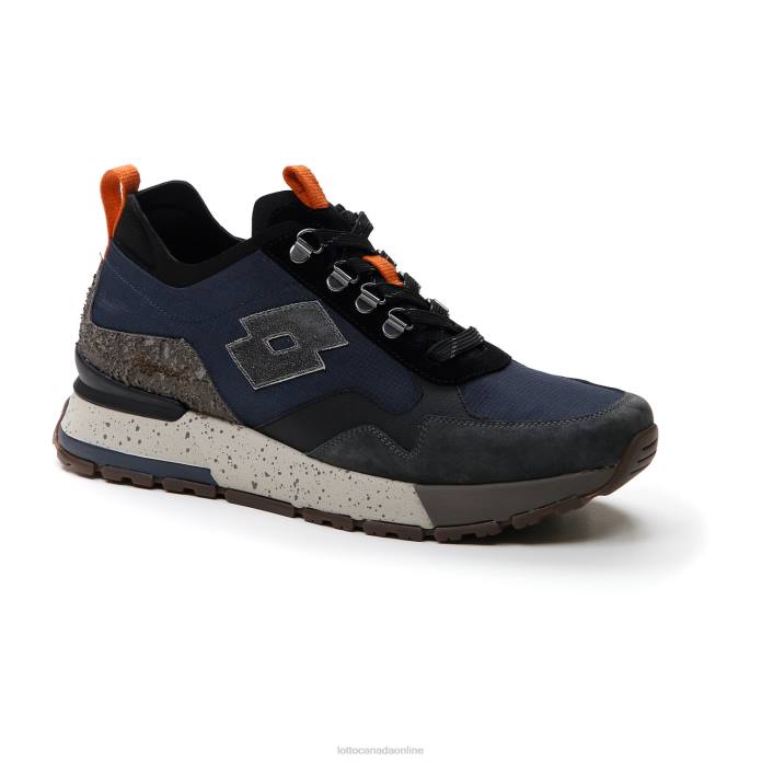 TOKYO SHIBUYA II NIGHT BLUE/ALL BLACK/SHADOW GRAY Lotto Man Shoes 0Z6F4