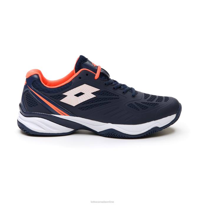 SUPERRAPIDA 200 PRT NAVY BLUE/ALL WHITE/CORAL FLUO Lotto Man Shoes 0Z6F210