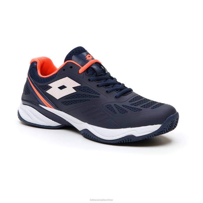 SUPERRAPIDA 200 PRT NAVY BLUE/ALL WHITE/CORAL FLUO Lotto Man Shoes 0Z6F210